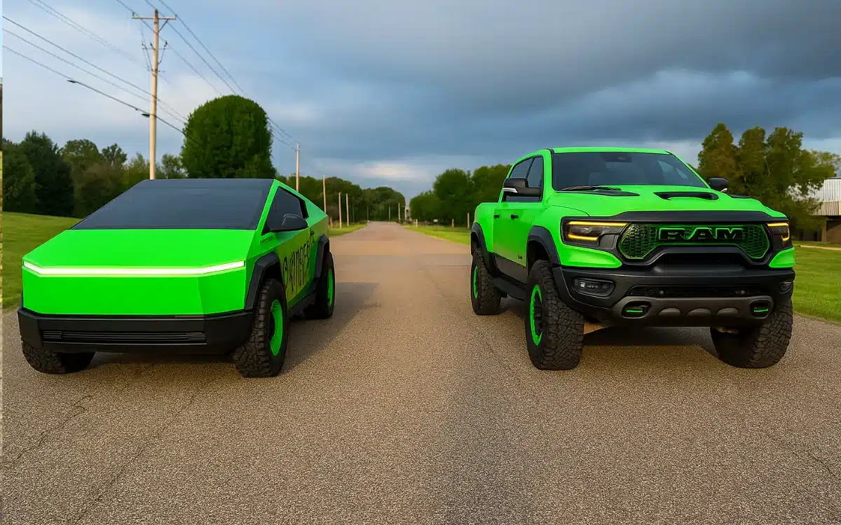Featured image for Georgia Man's Tesla Cybertruck Outpaces Gas-Powered Ram TRX in Drag Race