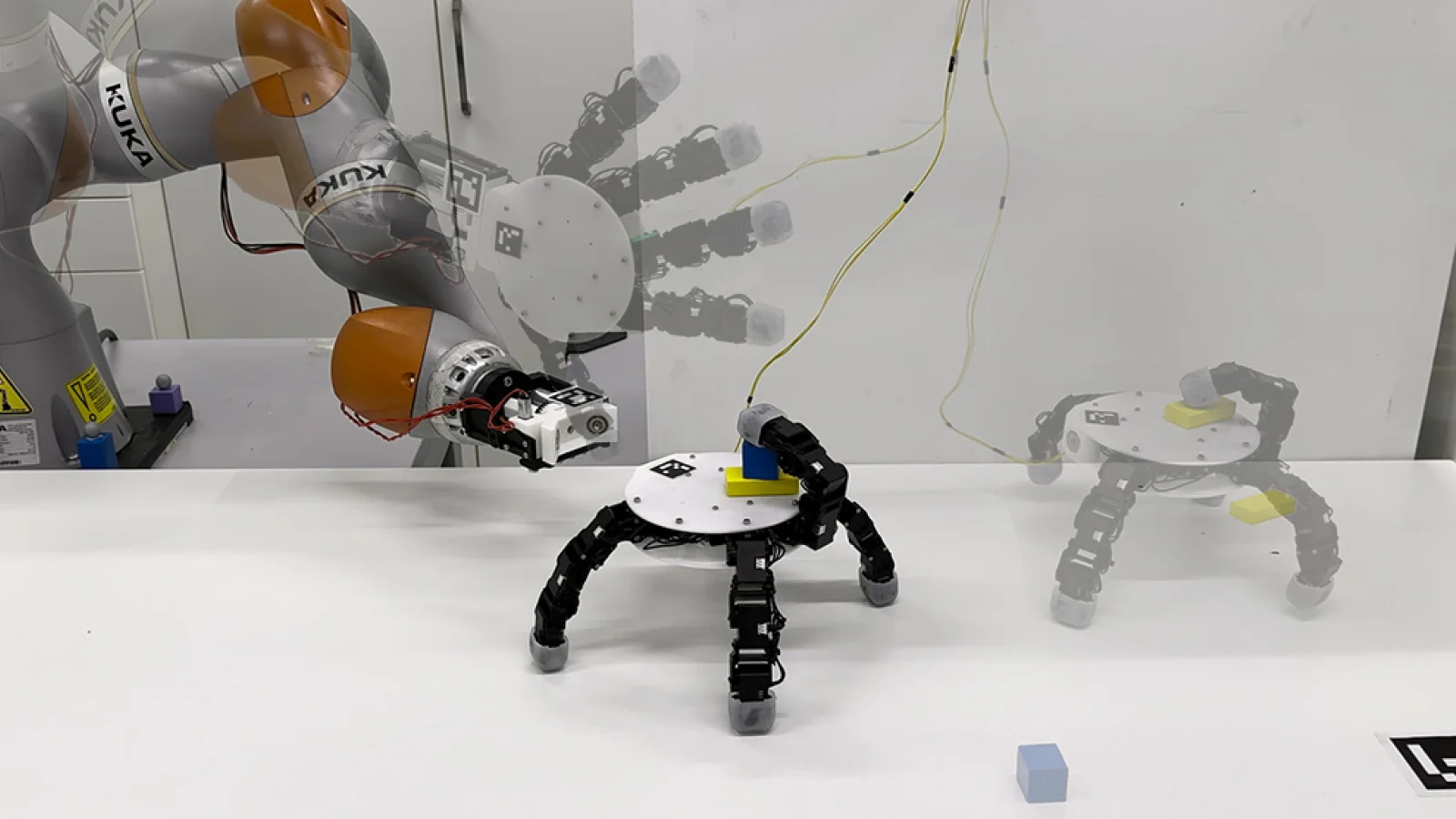 Detachable Crawling Robotic Hand Fetches Objects and Reattaches