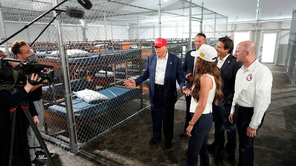 Lawmakers Tour Controversial Alligator Alcatraz Detention Center in Florida