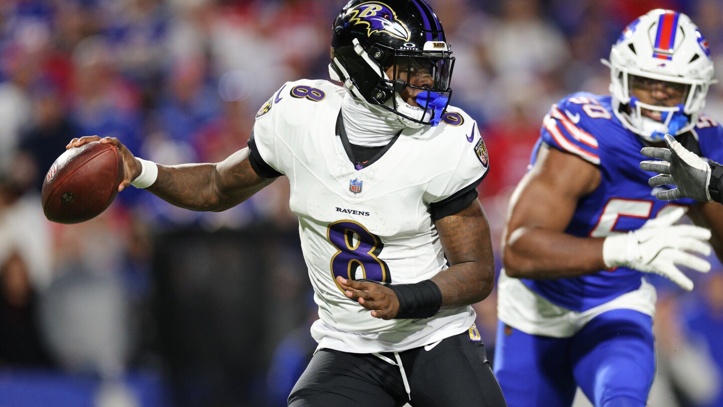 Featured image for Lamar Jackson ejects fan after helmet slap during Ravens game