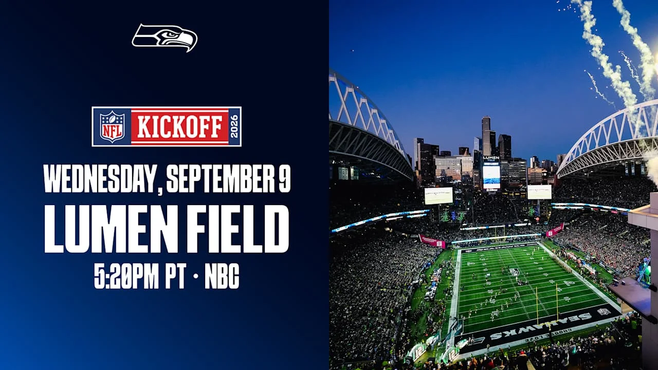Seahawks Set Wednesday Night Opener for 2026 Season