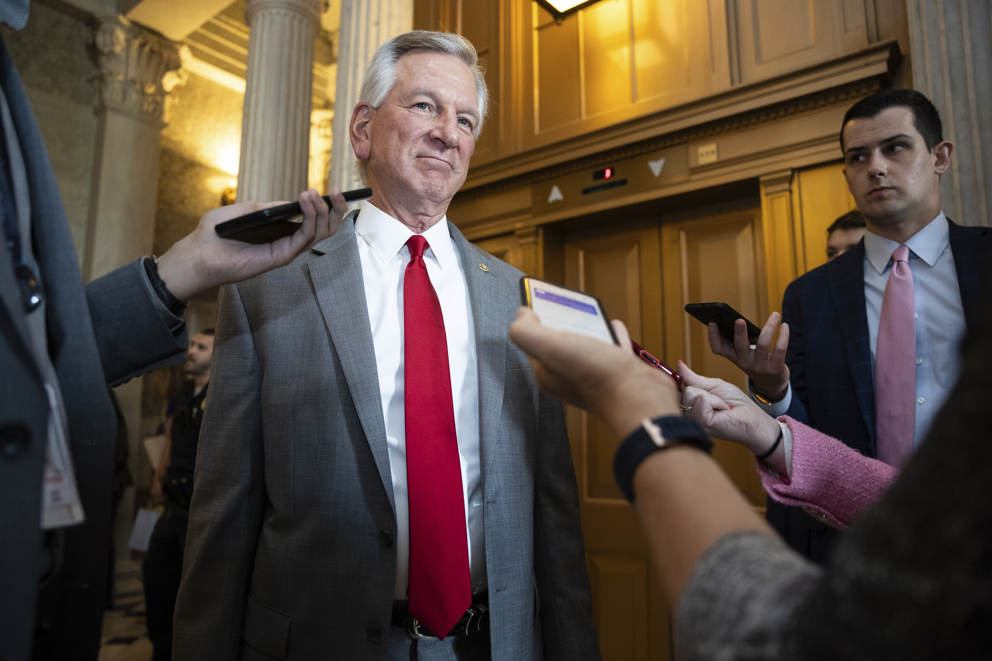 "Tuberville's Controversial Actions: Abortion Vote, Broken Pledge, and Military Blockade"