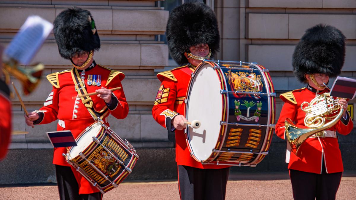 Featured image for King Charles' Guards Pay Tribute to Ozzy Osbourne with Black Sabbath Cover