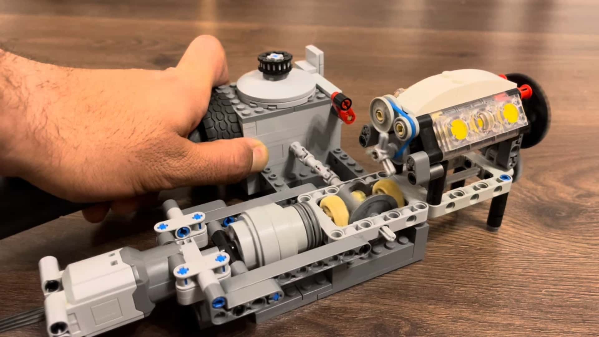 "Turbocharged Lego V-6: A Satisfying Whistle"