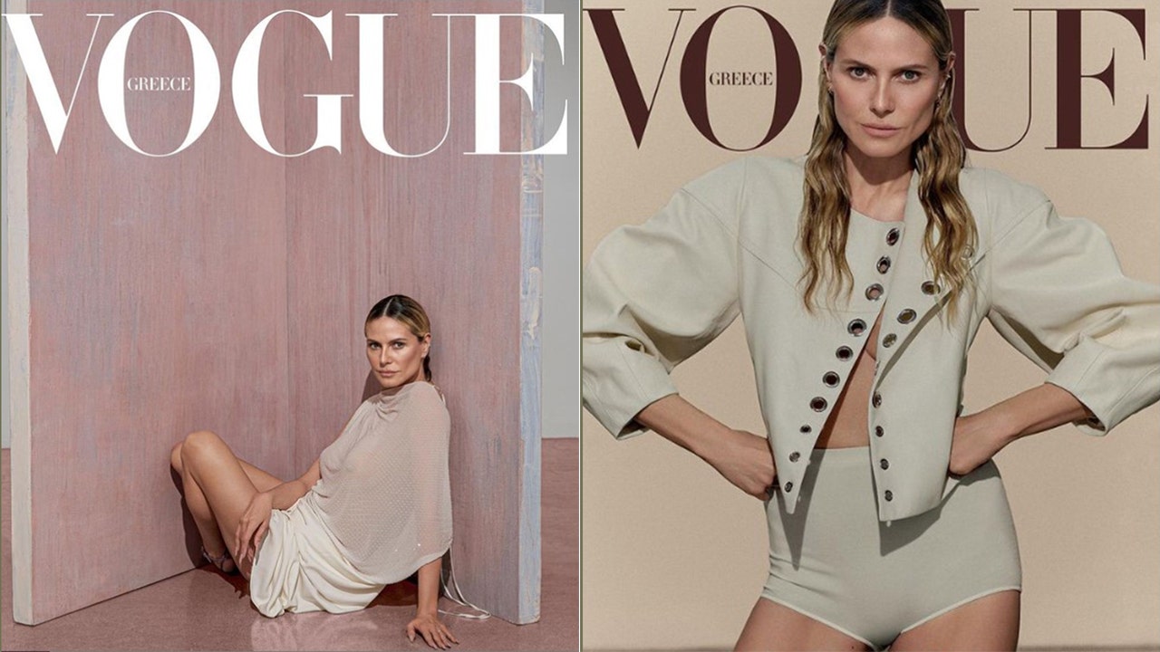 Heidi Klum Stuns in Sheer and Underwear for Vogue Greece