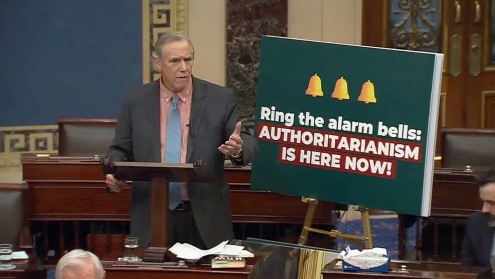 Sen. Merkley's 23-Hour Protest Speech Highlights Shutdown Crisis