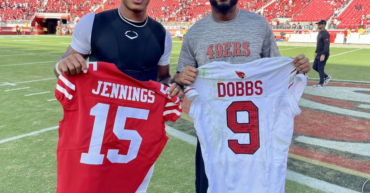 Featured image for "49ers Sign Veteran QB Josh Dobbs to Bolster Roster"