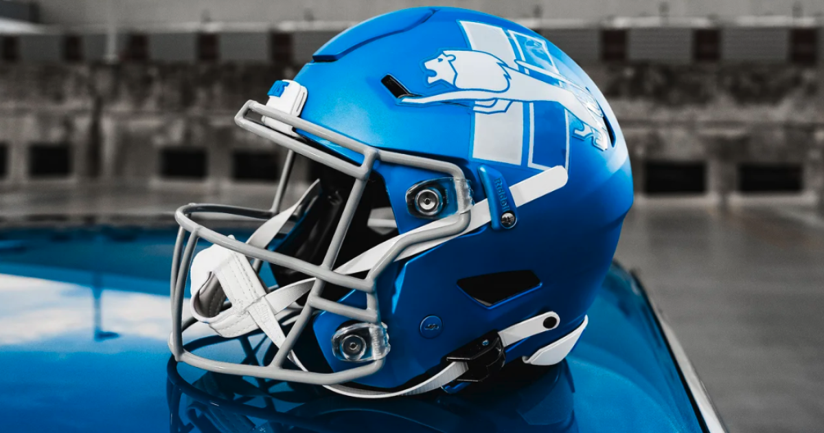 Featured image for Detroit Lions Introduce 2023 Alternate Blue Helmet.