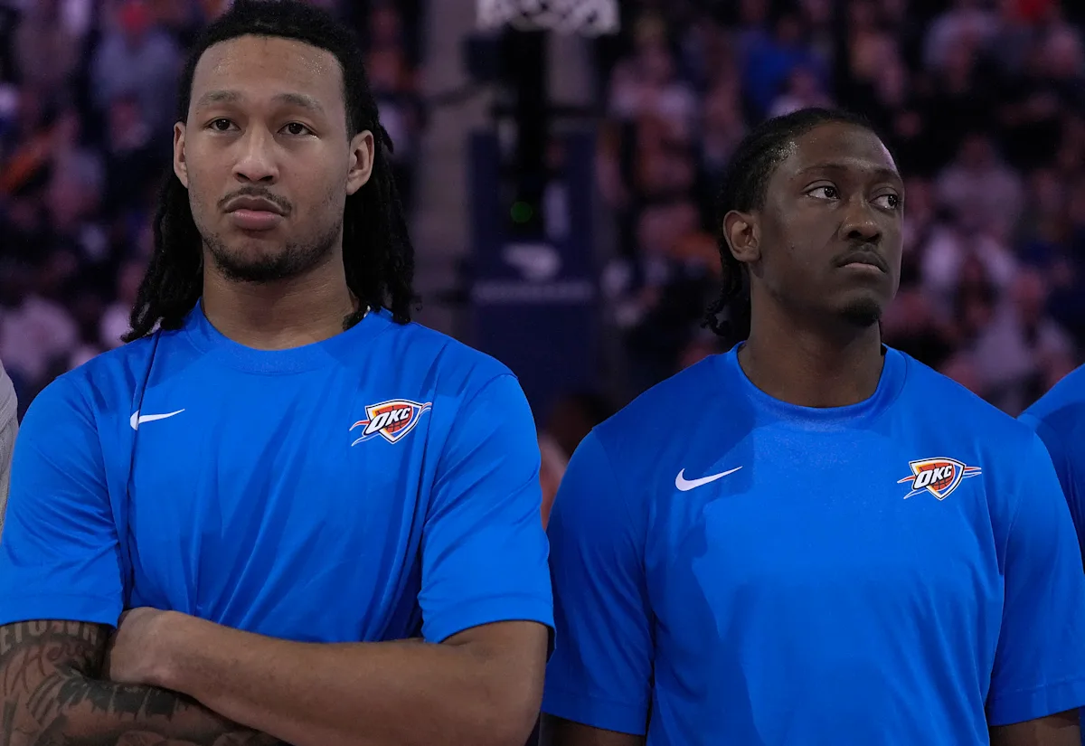 Featured image for "Referee Mix-Up Over Thunder's Williams Duo Causes 10-Minute Game Delay"