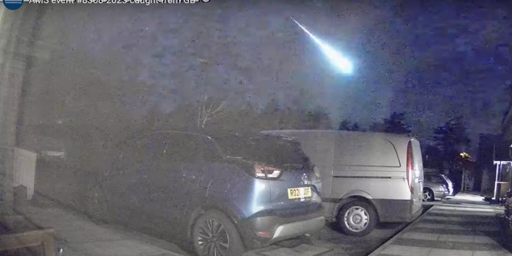 "Spectacular Meteor Streak Captured on Cameras Across England"