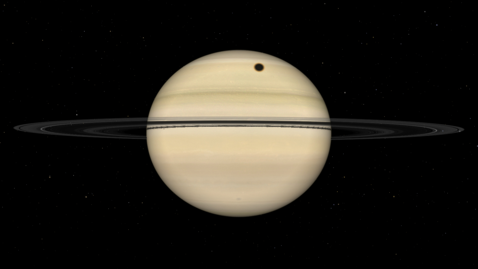 Featured image for Titan's Shadow Transit Darkens Saturn on August 19: How to View the Rare Event