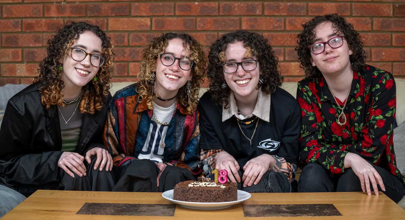 Featured image for "Quadruplets Set to Face First Separation as They Reach 18"