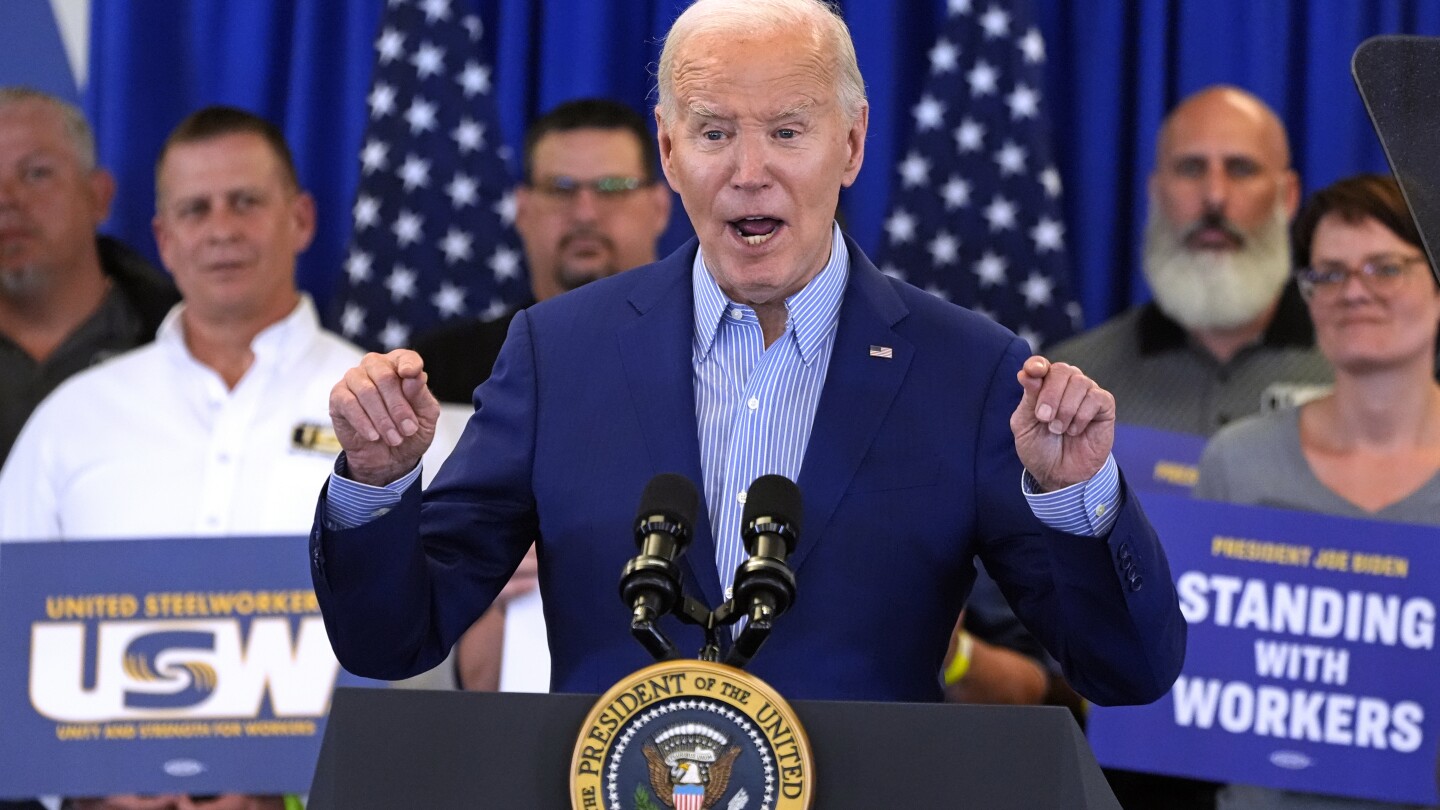"Biden Takes Stance on Steel, Hush Money Trial, and China in Latest Campaign Stop"