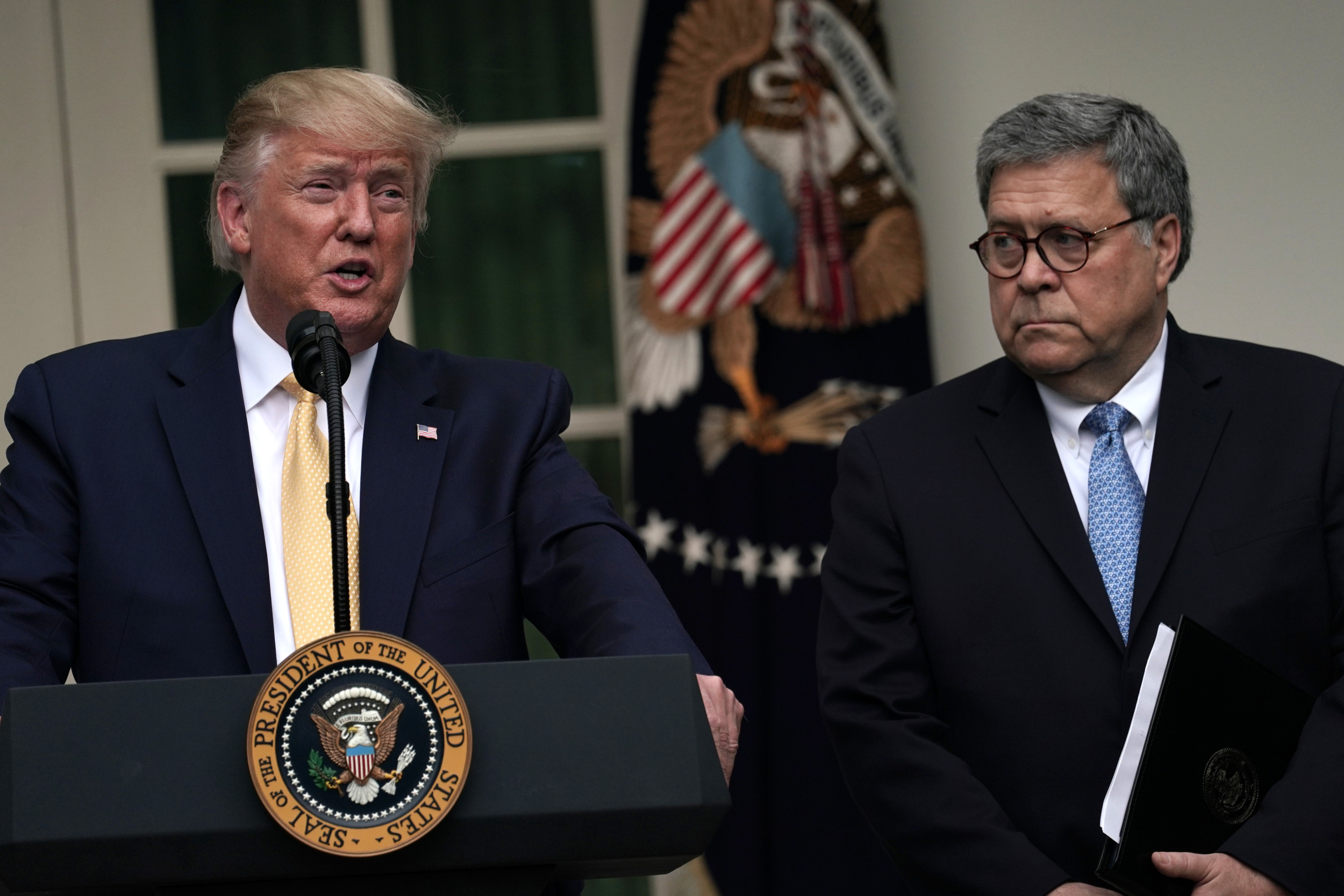 "Trump and Barr Trade Blows Over 'Horror Show' and 'Chaos' Predictions"