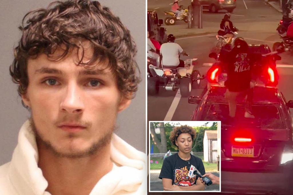 Motorcyclist Arrested for Vandalizing Car Windshield in Philly