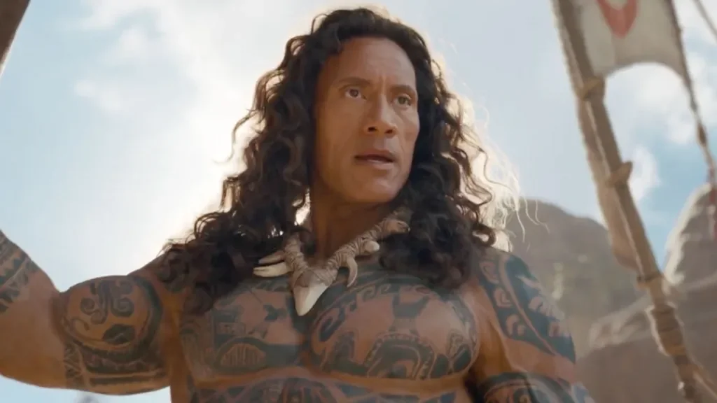 Moana Live-Action Maui Gets a 40-Pound Prosthetic Makeover and a Heavy Wig