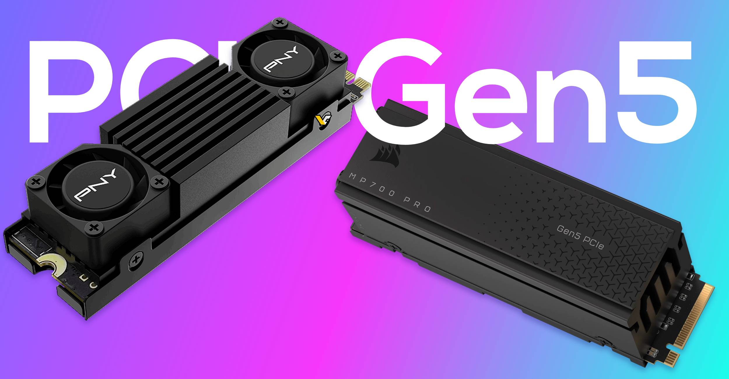 Featured image for "PNY and Corsair Introduce High-Speed Gen5 SSDs with Enhanced Cooling Options"