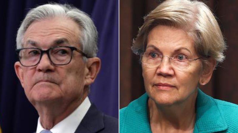 Elizabeth Warren Takes on Banking Industry and Federal Reserve Chairman.