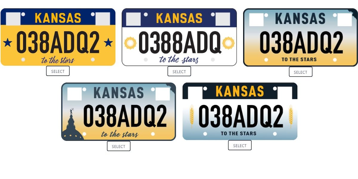 Kansas Governor's Office Responds to Public Outcry, Offers Five New License Plate Designs