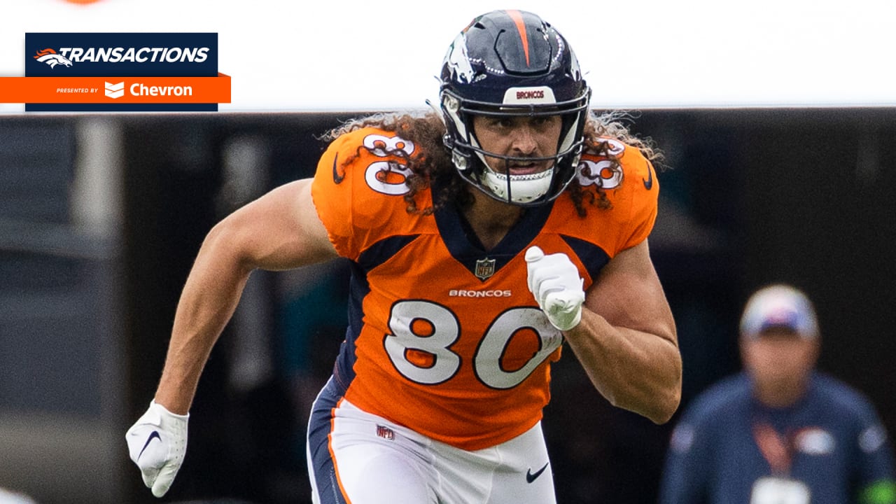 Featured image for "Greg Dulcich's Return to Broncos Practice Boosts Offense, Key Players Still Out"