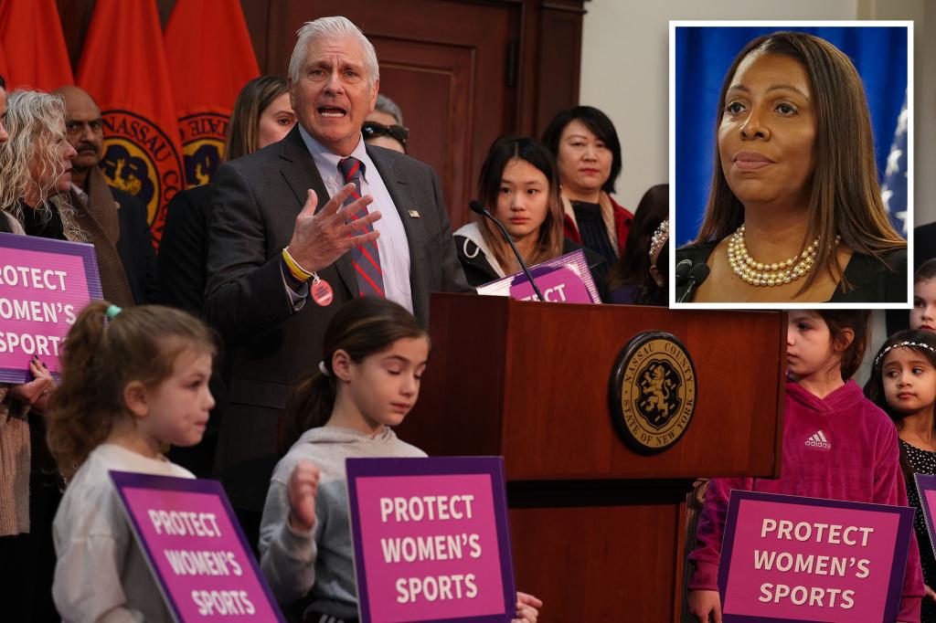 Featured image for "Nassau County Executive Sues NY AG Over Trans Athlete Ban"