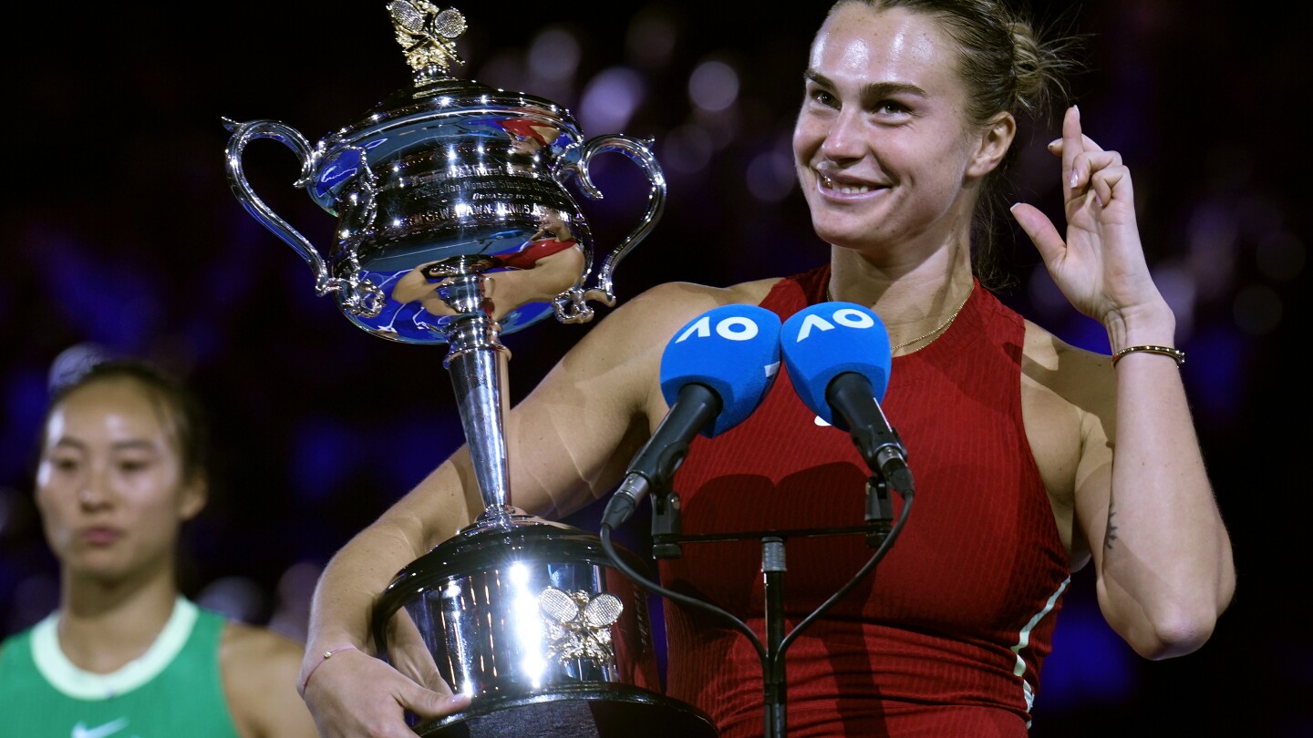 "Aryna Sabalenka Secures Back-to-Back Australian Open Titles, Defeating Zheng Qinwen in Dominant Fashion"