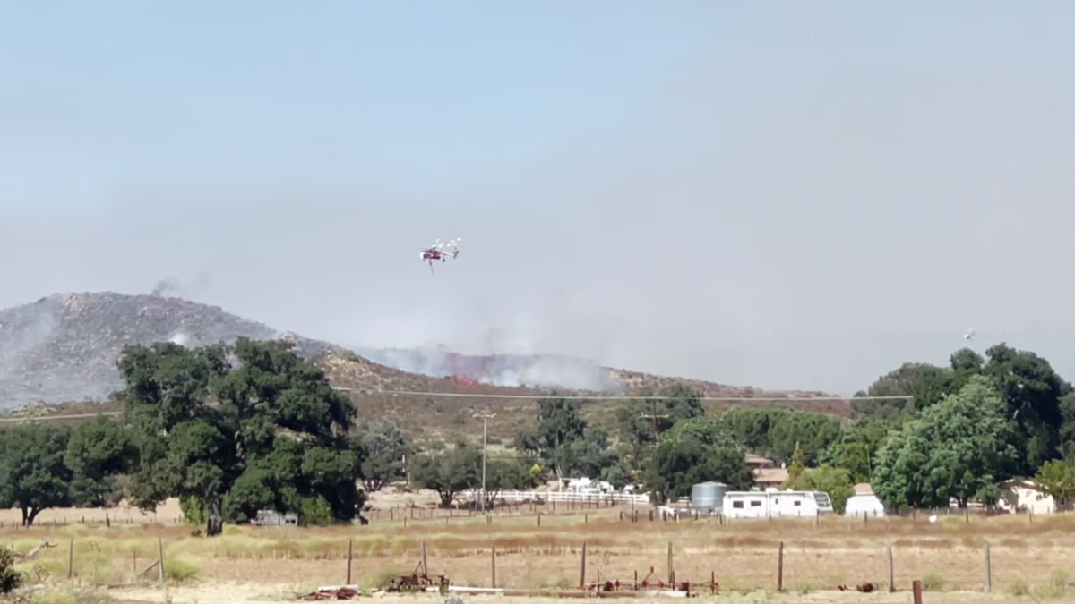 Multiple Brush Fires Spark Evacuations and Road Closures in Potrero and Bonsall
