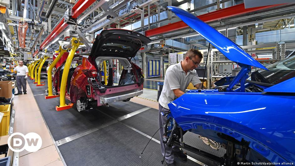 Germany's economy falls into recession due to inflation and decreased consumer spending.