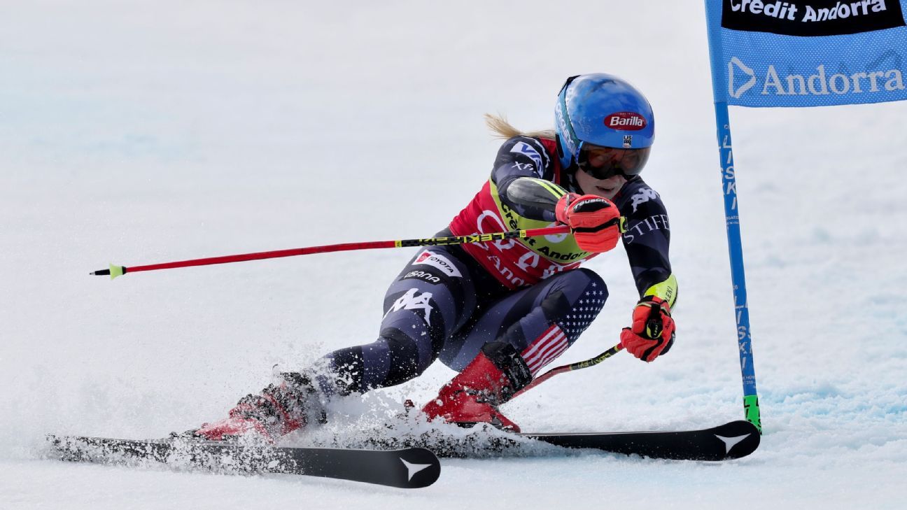 Mikaela Shiffrin dominates World Cup season with record-breaking wins and ties.
