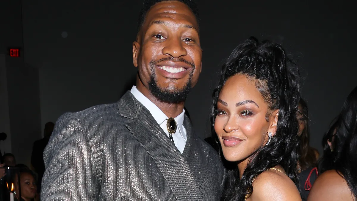 Featured image for Jonathan Majors and Meagan Good's Engagement Sparks Mixed Reactions Online