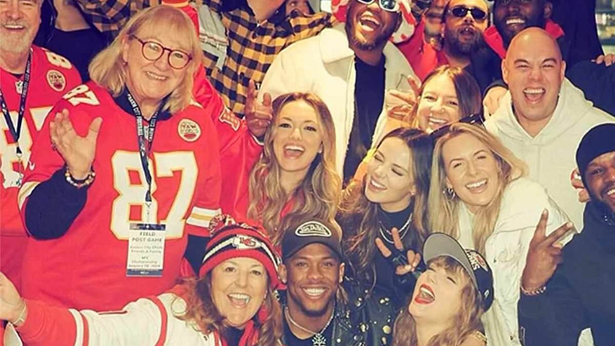 "Travis Kelce's Mom Updates Facebook Cover with Taylor Swift at Chiefs Game"