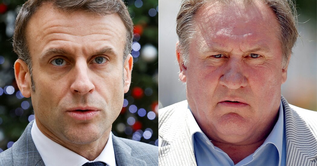 Featured image for French President Defends Gérard Depardieu Amidst Controversy