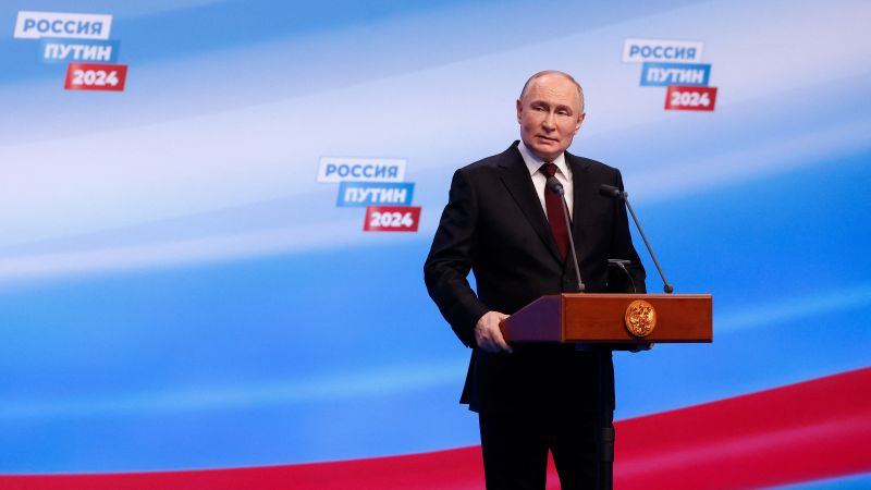 "Putin's Unchallenged Rule: The Aftermath of Russia's Orchestrated Election"