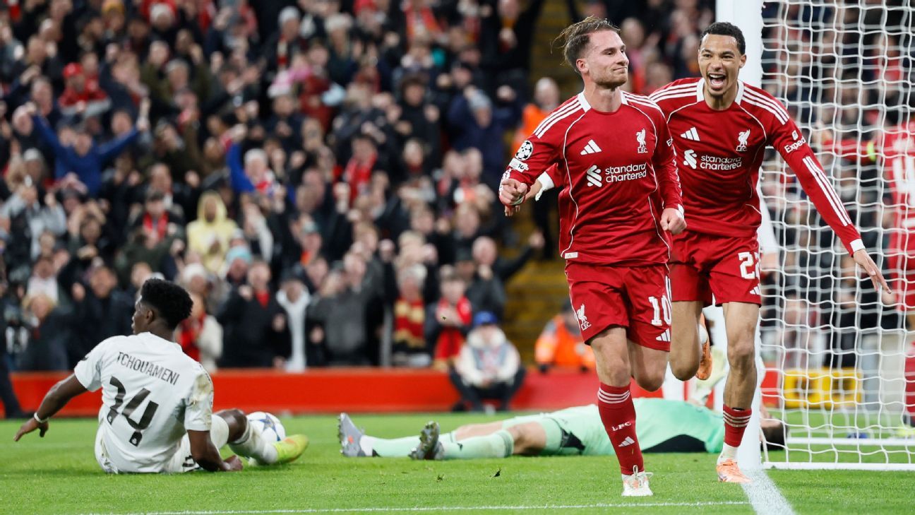 Featured image for Champions League Highlights: Liverpool's Win, Bayern's Victory, and PSG's Tough Night