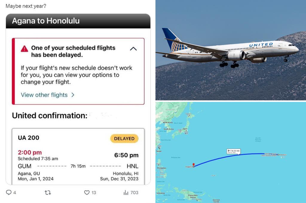 Featured image for "United Flight's Time Zone Blunder Disappoints Passengers Aiming for Double New Year's Celebration"