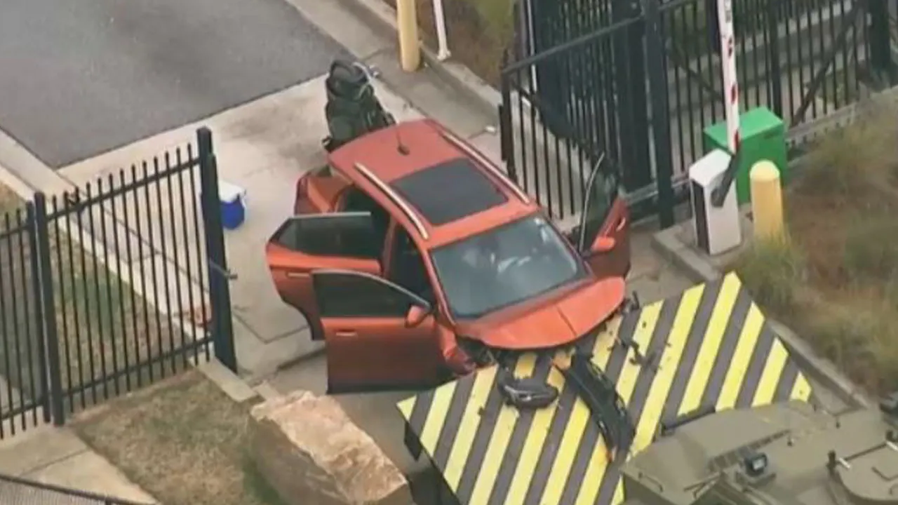 Driver Arrested for Ramming Car into FBI Atlanta Office Gate