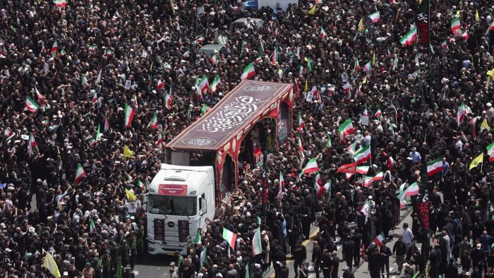 Featured image for Iran mourns top military and scientific leaders in state funeral