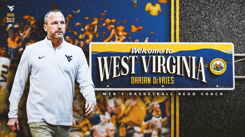 Featured image for "Darian DeVries Takes Helm as West Virginia Men's Basketball Coach"