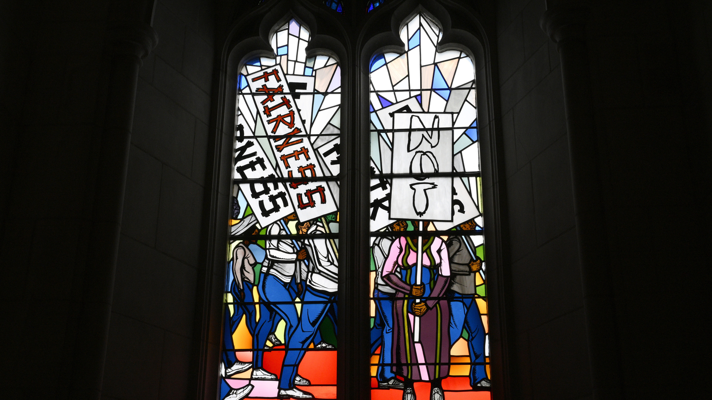 Featured image for "National Cathedral's Stunning Racial Justice Stained Glass Windows Unveiled"