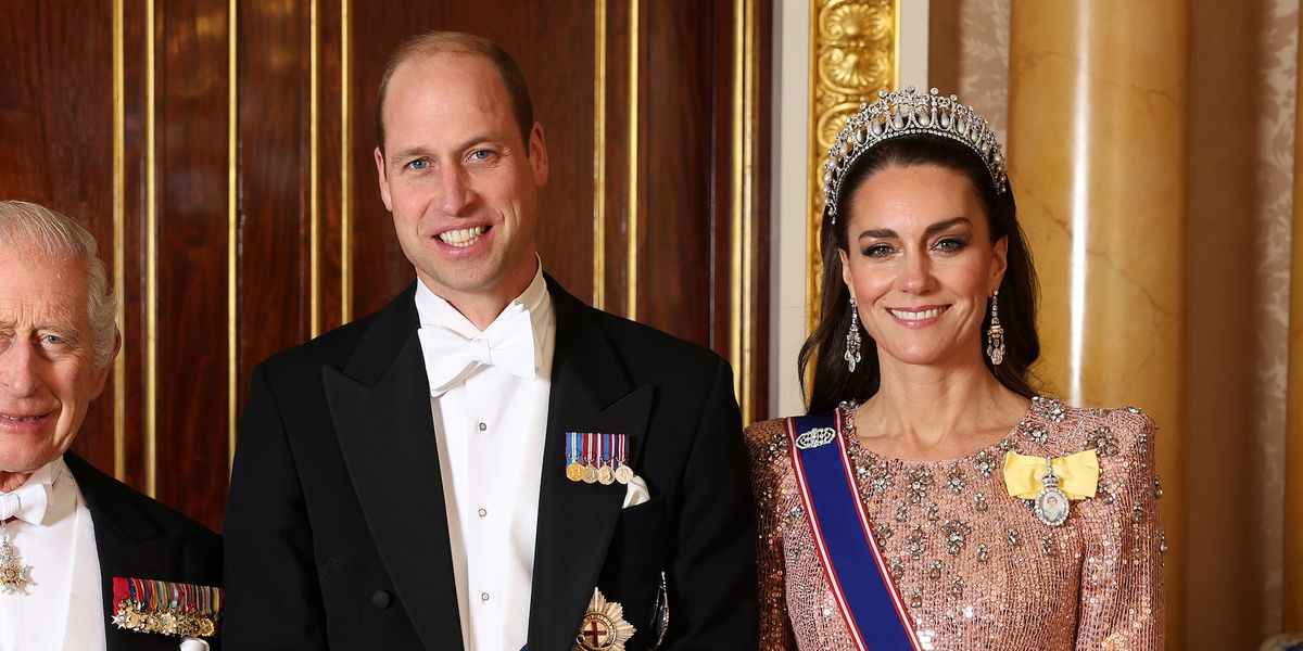 Featured image for "Kate Middleton Shines in Tiara and Sequin Gown at Buckingham Palace"