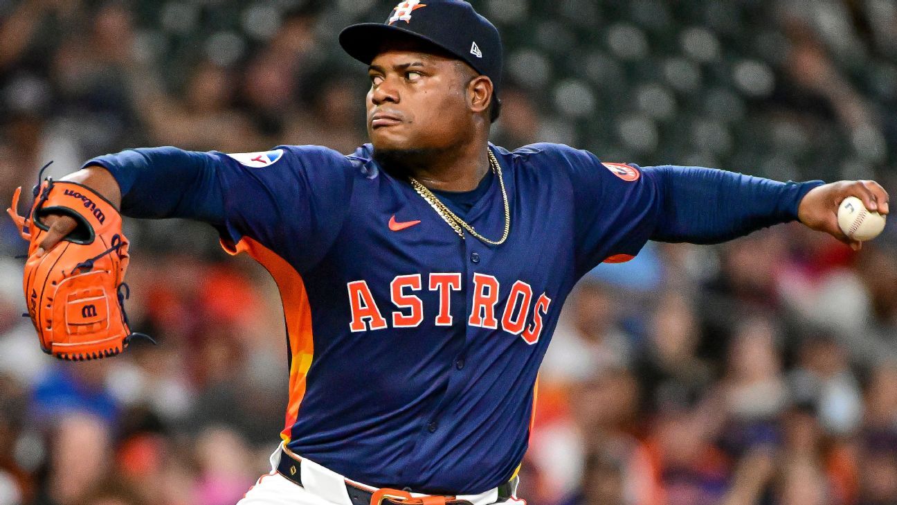 Featured image for Astros' Ace Framber Valdez Scratched with Elbow Soreness, Blair Henley Called Up