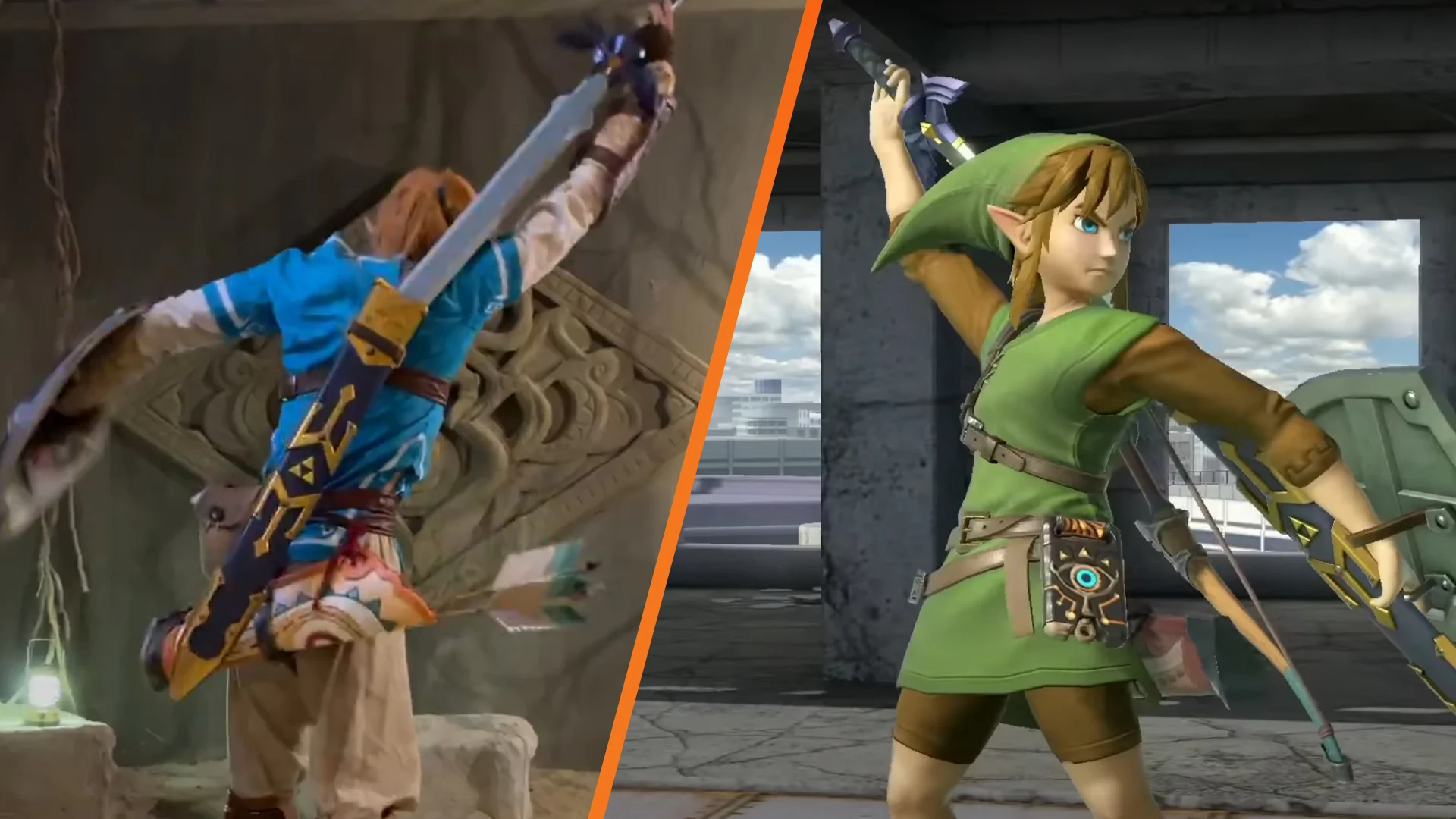 Featured image for Smash Bros Creator Sakurai Guides Cosplayer on Link's Sword Technique