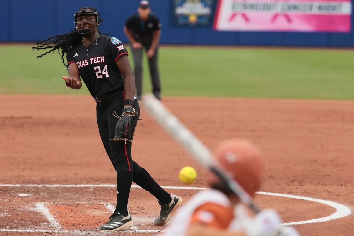 Featured image for Texas Tech Softball Advances in WCWS Amid Weather Delays and Dramatic Moments