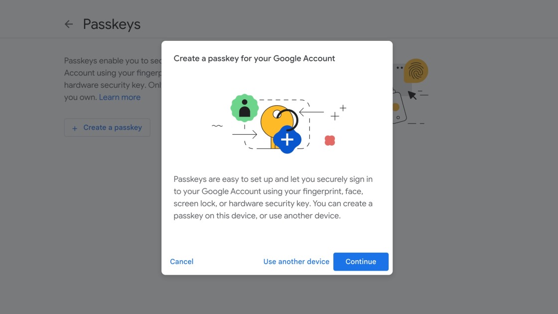 Featured image for Google introduces passkey sign-ins for password-free access.