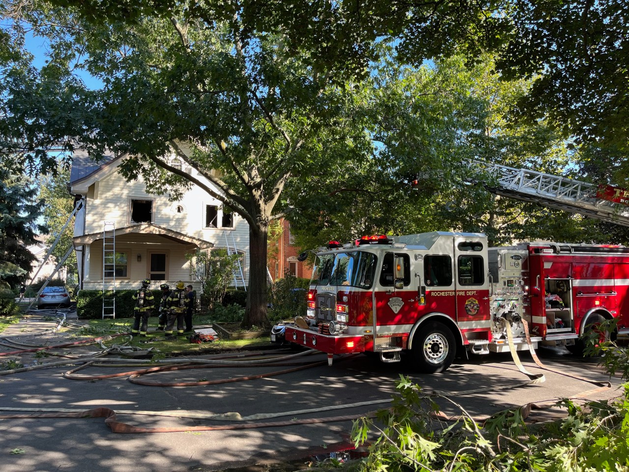 "Firefighter Hospitalized After Battling Intense 3rd Alarm Fire on Vick Park A"