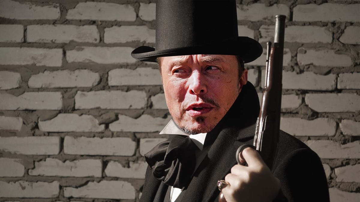 "Elon Musk's Unconventional Move at Cyberpunk 2077 Recording: A Gun in Hand"