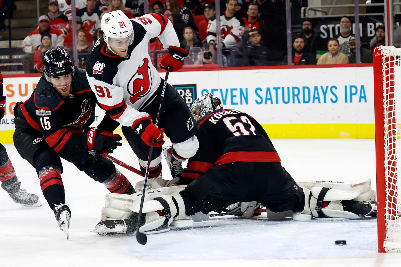 "Devils face tough challenge against Hurricanes in playoffs"