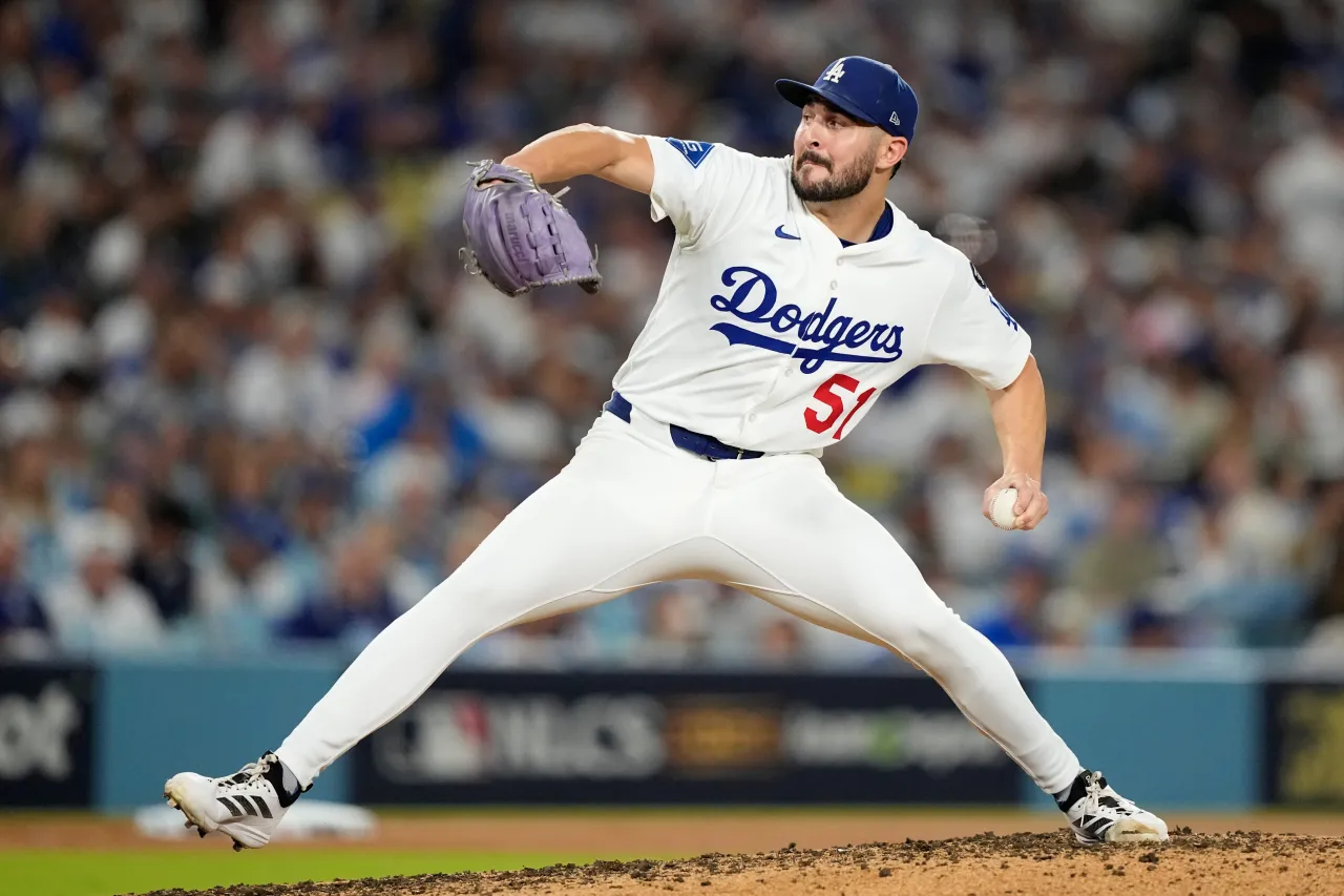 Featured image for Dodgers' Alex Vesia mourns the loss of his baby daughter