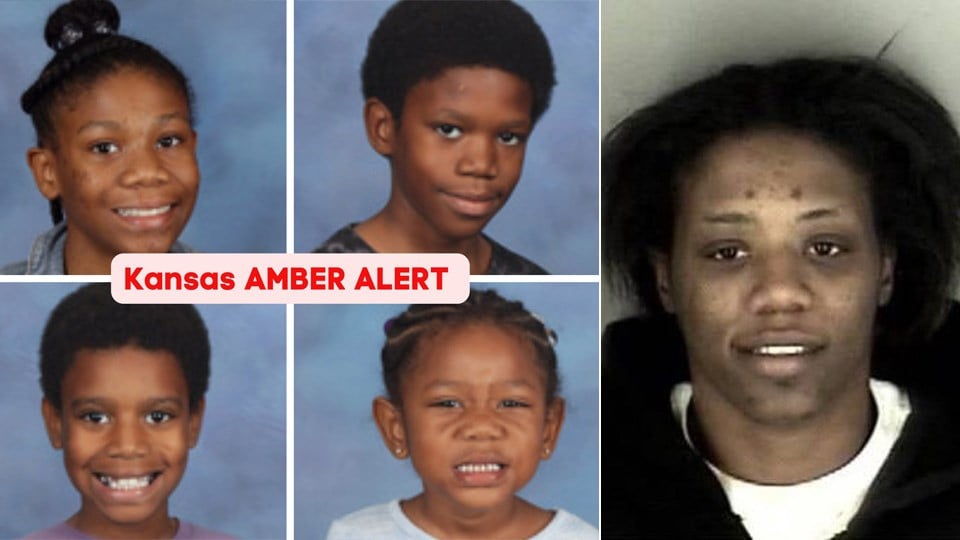 Kansas mother takes 4 children in danger, triggers Amber Alert.