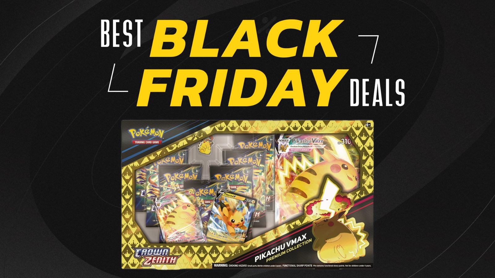 Featured image for "Score Exclusive Black Friday Pokemon Card Deals: Crown Zenith Pikachu VMAX, Oinkologne Ex, and More!"